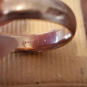 14k YG ring.